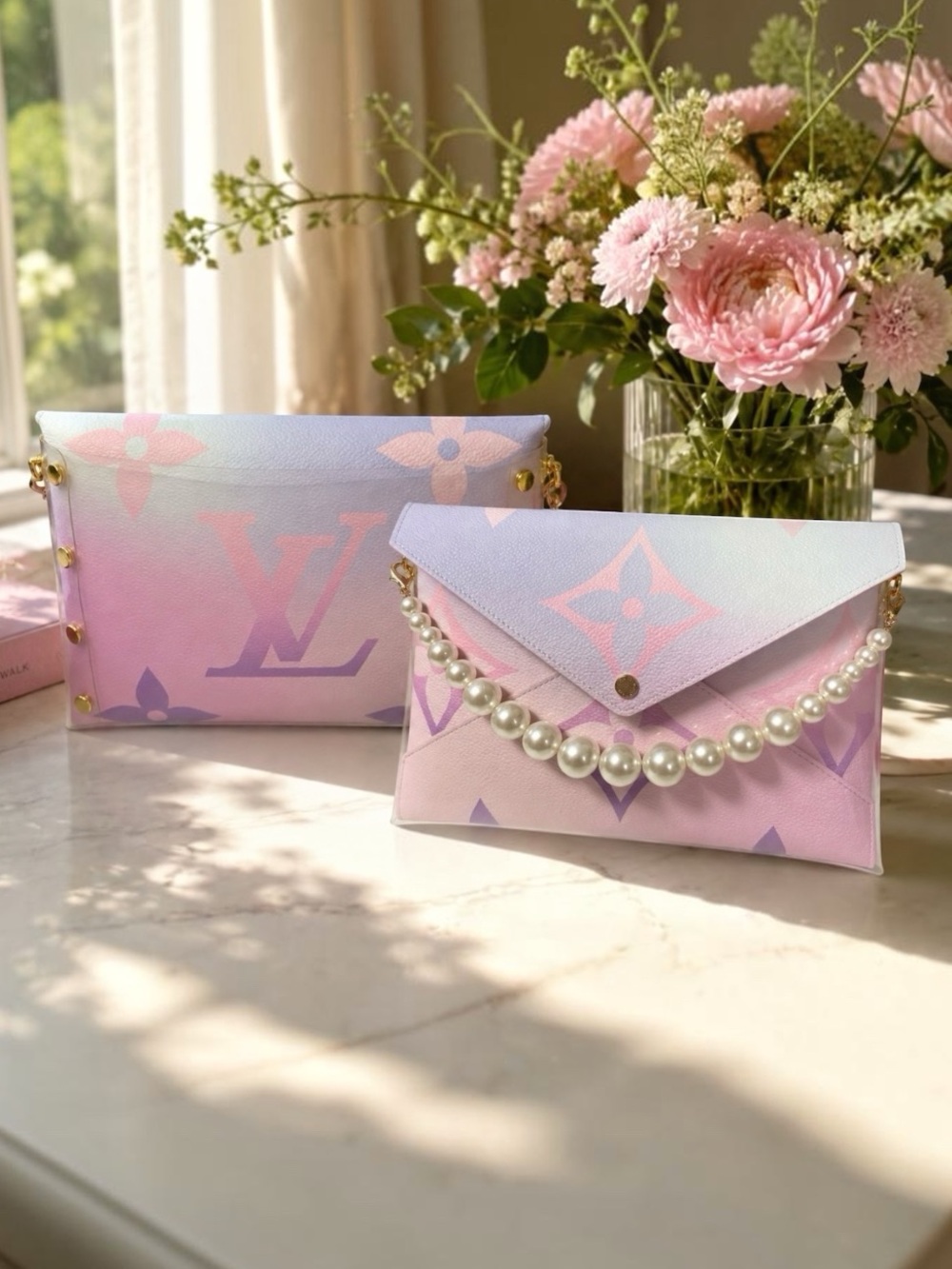 🌸Louis Vuitton Spring In The City Sunrise Large Kirigami With Pouch🌸